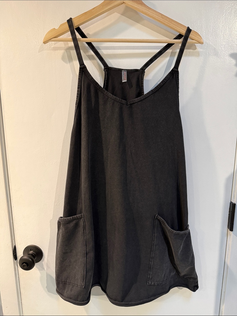 FP Movement by Free People  Charcoal Gray Hot Shot Romper
